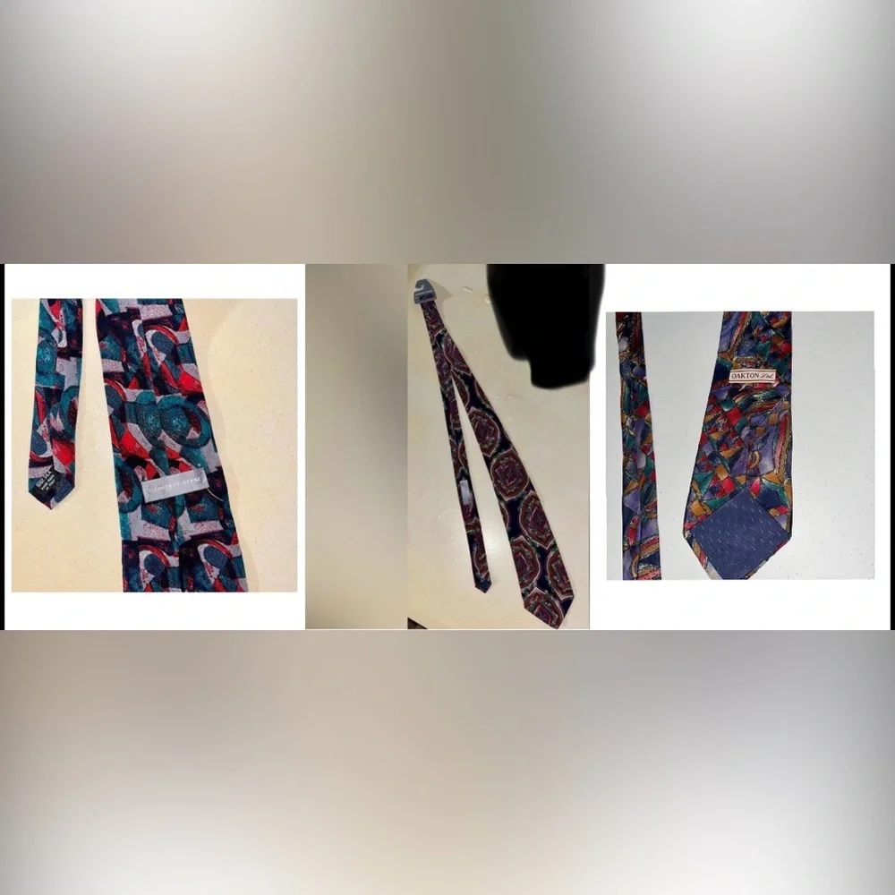Bundle of 3 Abstract Neck Ties